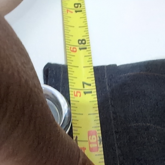 Brax| Grey With Brown Pin Stripe Pants Zippered Front Techno Wool - Picture 7 of 12